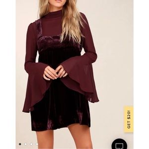 Free People Plum Dress - S